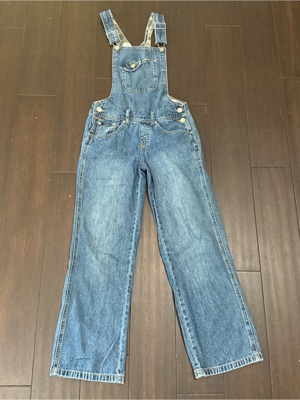 Kids Blue Denim Overalls with Chest Pocket
